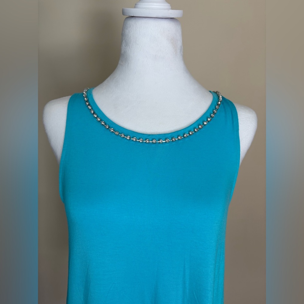 🎾Rhinestone Trimmed Blouse